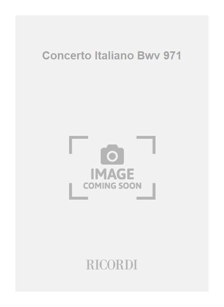 Concerto Italiano Bwv 971